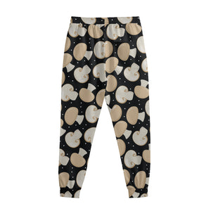 Champignon Mushroom Pattern Print Sweatpants