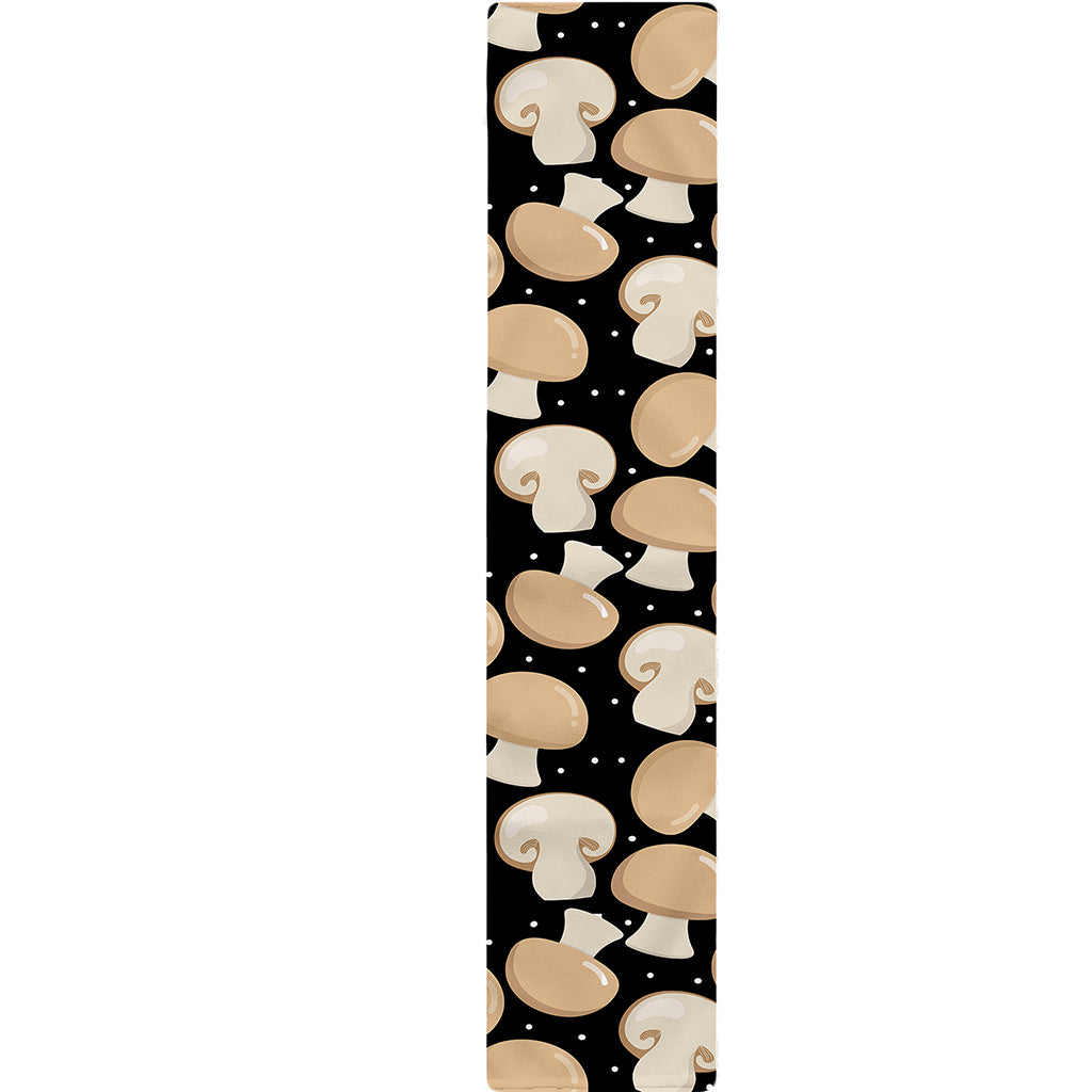 Champignon Mushroom Pattern Print Table Runner