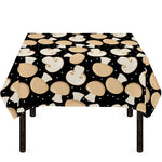 Champignon Mushroom Pattern Print Tablecloth
