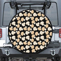 Champignon Mushroom Pattern Print Tire Cover