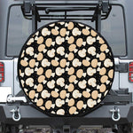 Champignon Mushroom Pattern Print Tire Cover