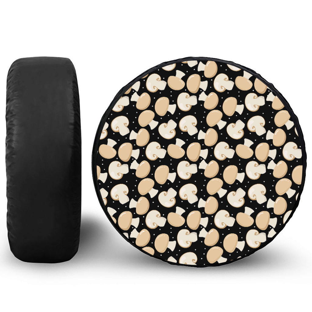 Champignon Mushroom Pattern Print Tire Cover