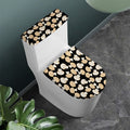 Champignon Mushroom Pattern Print Toilet Lid And Tank Cover Set