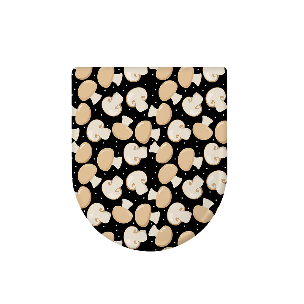 Champignon Mushroom Pattern Print Toilet Lid Cover