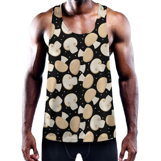 Champignon Mushroom Pattern Print Training Tank Top