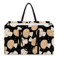 Champignon Mushroom Pattern Print Utility Tote Bag