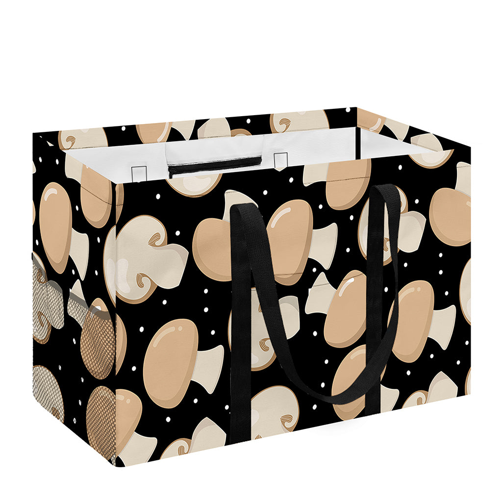 Champignon Mushroom Pattern Print Utility Tote Bag