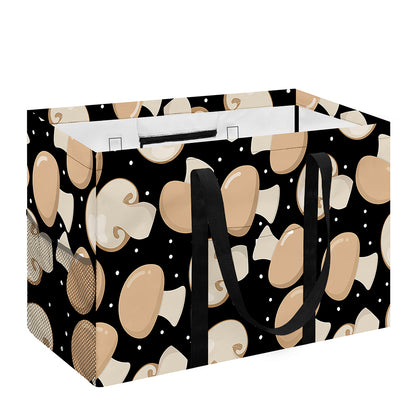 Champignon Mushroom Pattern Print Utility Tote Bag