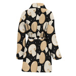 Champignon Mushroom Pattern Print Women's Bathrobe