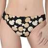 Champignon Mushroom Pattern Print Women's Thong