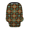 Chaotic Boho Floral Pattern Print Baby Seat Cover