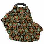 Chaotic Boho Floral Pattern Print Baby Seat Cover
