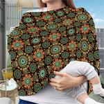 Chaotic Boho Floral Pattern Print Baby Seat Cover