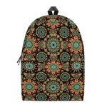 Chaotic Boho Floral Pattern Print Backpack