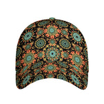 Chaotic Boho Floral Pattern Print Baseball Cap