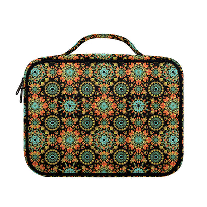 Chaotic Boho Floral Pattern Print Briefcase Bible Bag