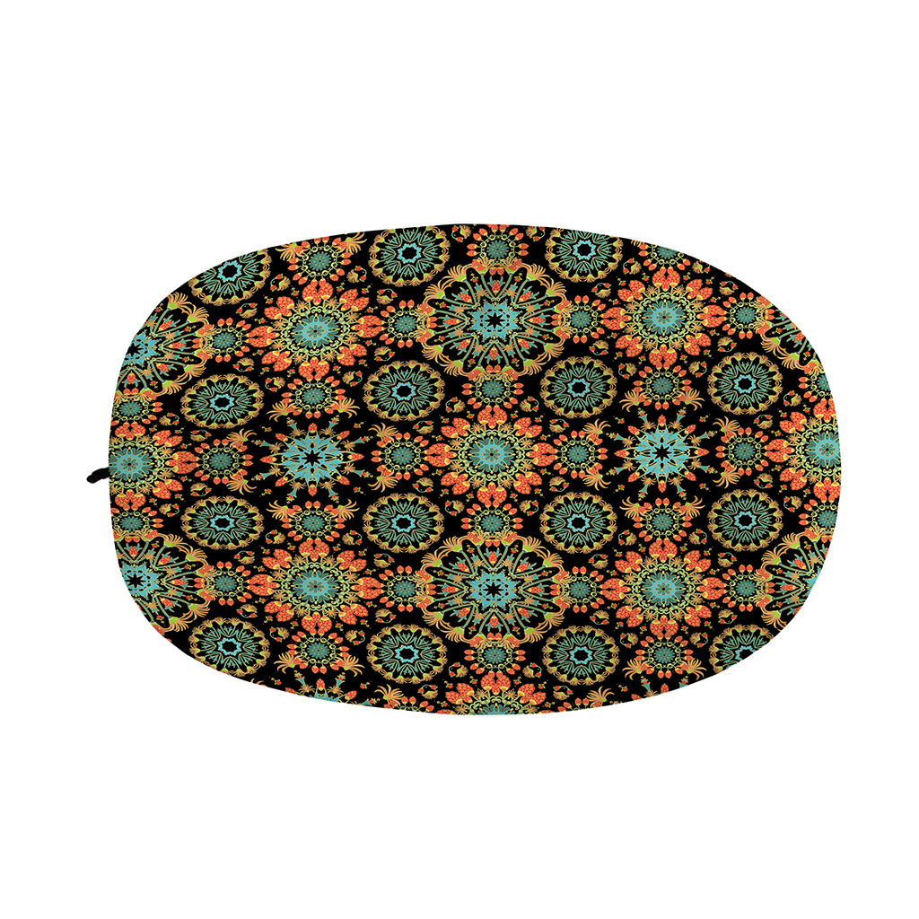 Chaotic Boho Floral Pattern Print Car Side Mirror Covers