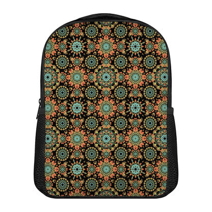 Chaotic Boho Floral Pattern Print Casual Backpack