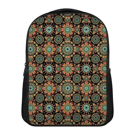 Chaotic Boho Floral Pattern Print Casual Backpack