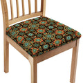 Chaotic Boho Floral Pattern Print Chair Cushion Cover