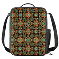 Chaotic Boho Floral Pattern Print Crossbody Lunch Bag