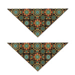 Chaotic Boho Floral Pattern Print Dog Bandana