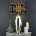 Chaotic Boho Floral Pattern Print Drum Lamp Shade