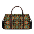 Chaotic Boho Floral Pattern Print Duffel Bag