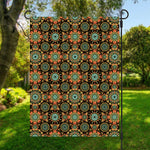 Chaotic Boho Floral Pattern Print Garden Flag