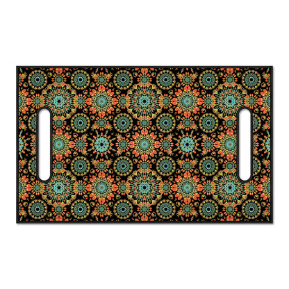Chaotic Boho Floral Pattern Print Golf Cart Seat Cover