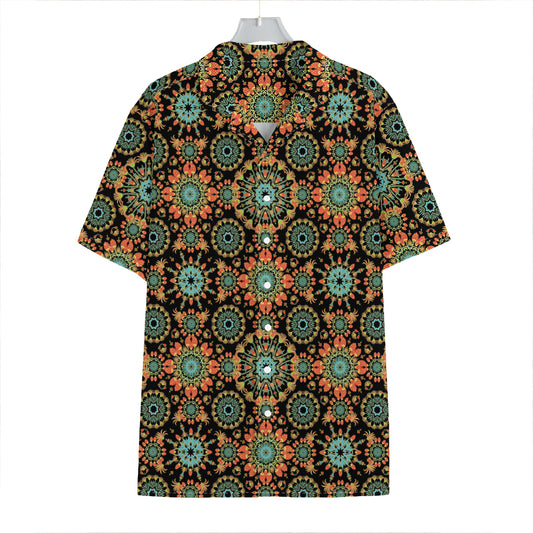 Chaotic Boho Floral Pattern Print Hawaiian Shirt