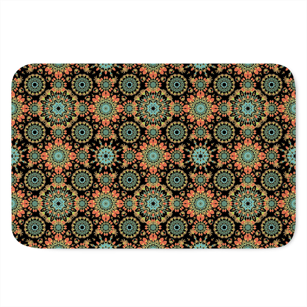 Chaotic Boho Floral Pattern Print Indoor Door Mat