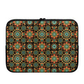 Chaotic Boho Floral Pattern Print Laptop Sleeve