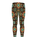 Chaotic Boho Floral Pattern Print Men's Leggings