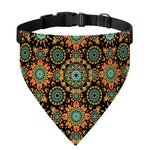 Chaotic Boho Floral Pattern Print Over The Collar Dog Bandana