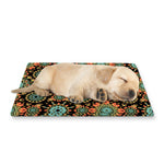 Chaotic Boho Floral Pattern Print Pet Cooling Mat Cover