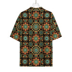 Chaotic Boho Floral Pattern Print Rayon Hawaiian Shirt