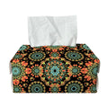 Chaotic Boho Floral Pattern Print Rectangle Tissue Box Cover