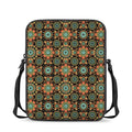 Chaotic Boho Floral Pattern Print Rectangular Crossbody Bag