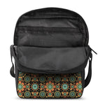 Chaotic Boho Floral Pattern Print Rectangular Crossbody Bag