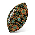 Chaotic Boho Floral Pattern Print Rugby Ball