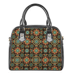 Chaotic Boho Floral Pattern Print Shoulder Handbag