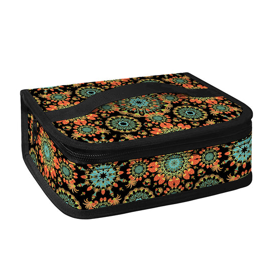 Chaotic Boho Floral Pattern Print Small Lunch Bag