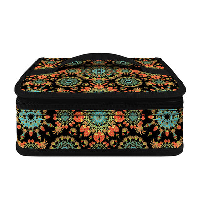 Chaotic Boho Floral Pattern Print Small Lunch Bag