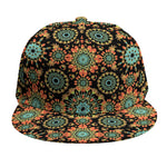 Chaotic Boho Floral Pattern Print Snapback Cap