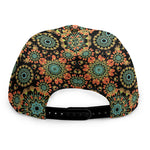 Chaotic Boho Floral Pattern Print Snapback Cap