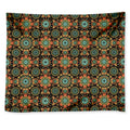 Chaotic Boho Floral Pattern Print Tapestry