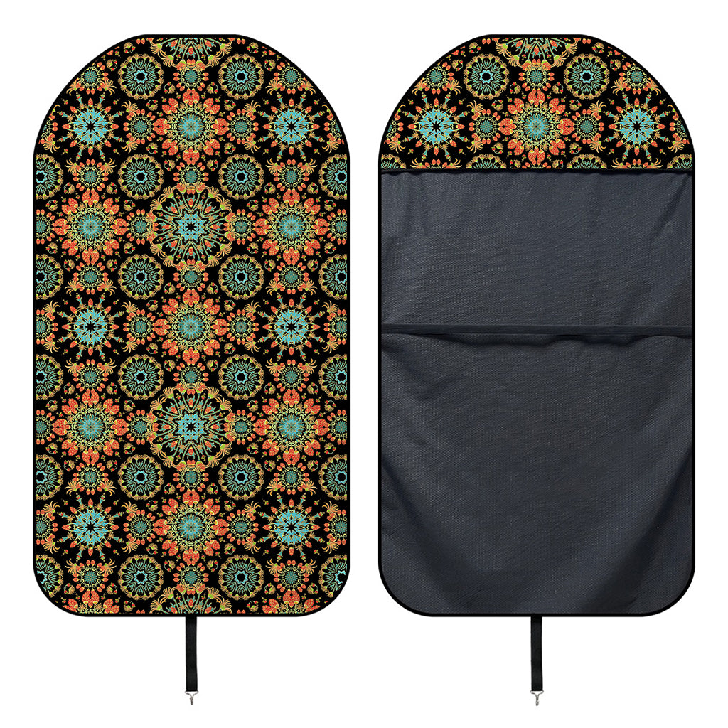 Chaotic Boho Floral Pattern Print Waterproof Car Seat Cover