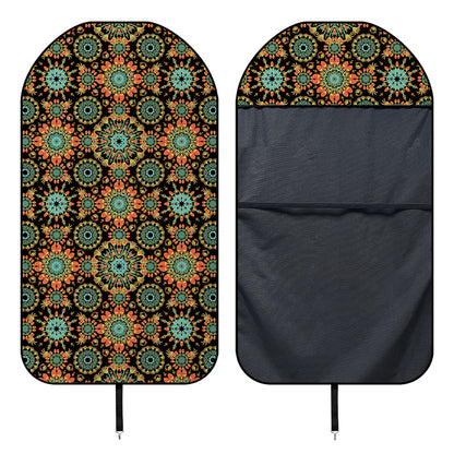 Chaotic Boho Floral Pattern Print Waterproof Car Seat Cover
