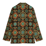 Chaotic Boho Floral Pattern Print Women's Blazer